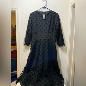 Lilith Black Polka Dot Dress Size M/40